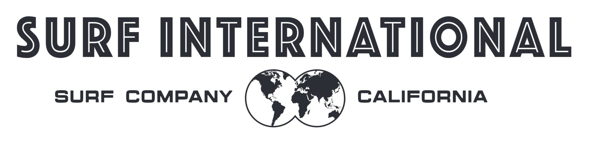 A black and white logo for international city center.