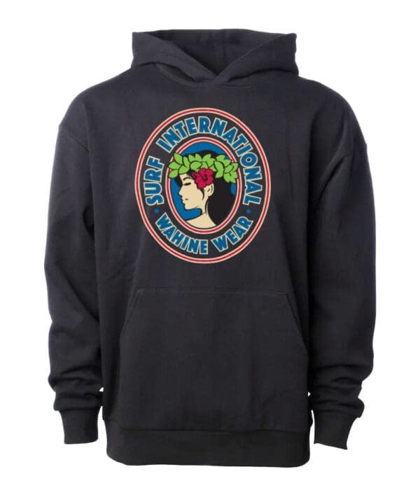 A black hoodie with the words " new international youth day ".