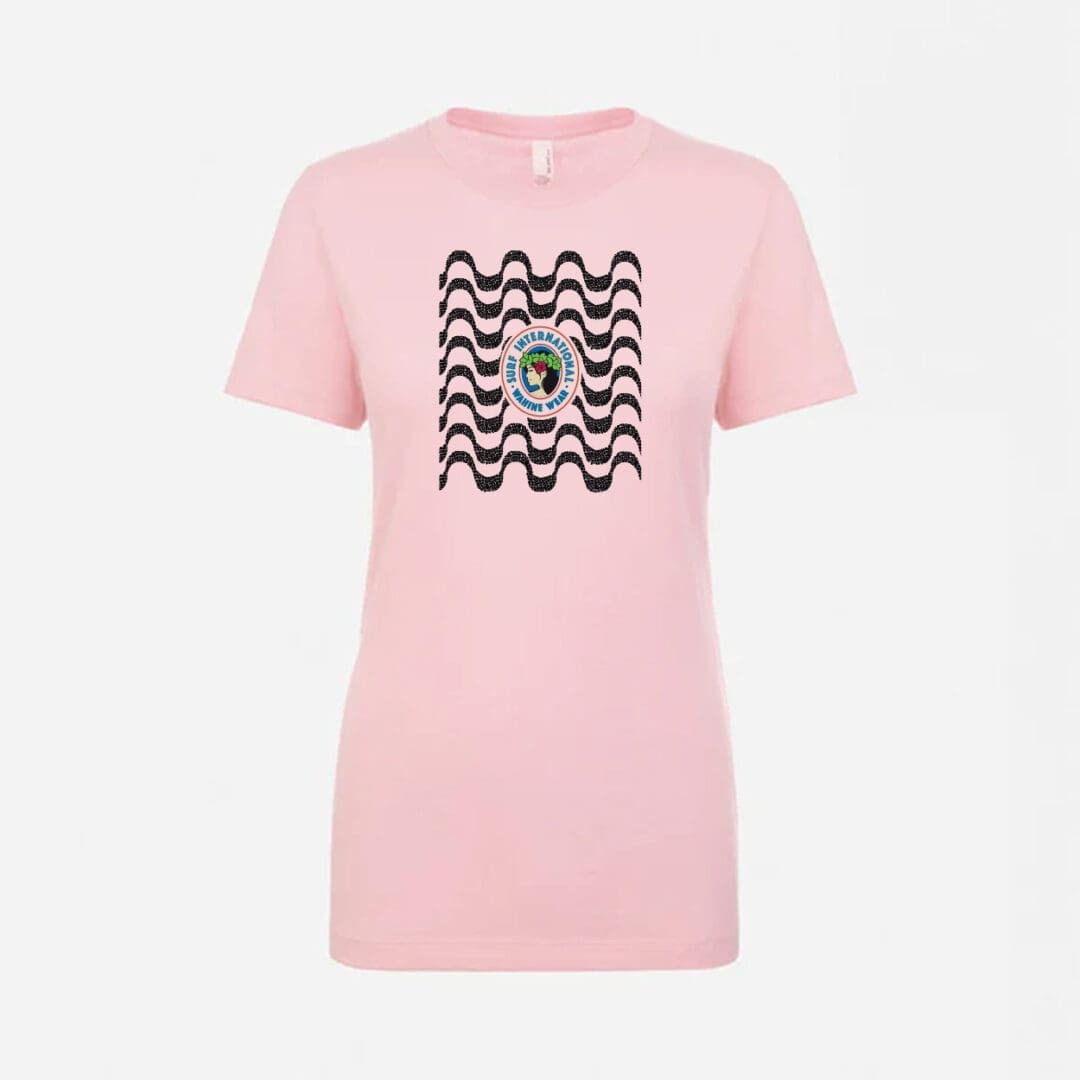 A pink t-shirt with a picture of a snake